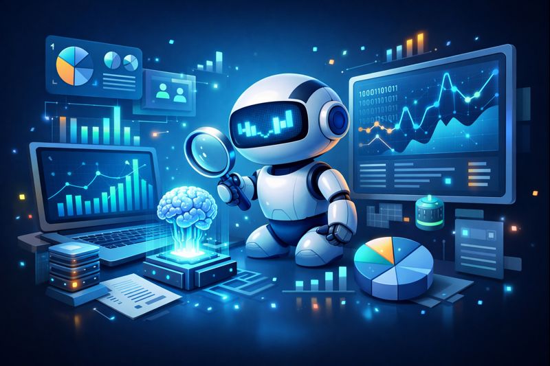 AI Data Analysis Illustration